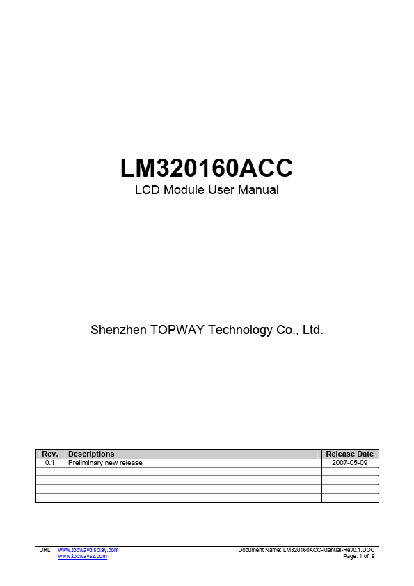 LM320160ACC TOPWAY