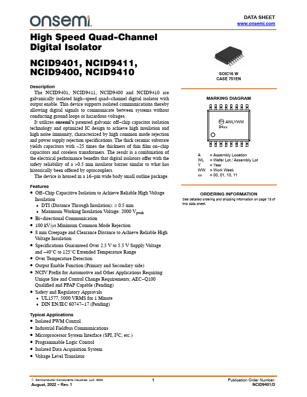 NCID9400 ON Semiconductor