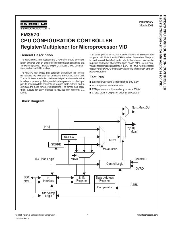 FM3570MT20X Fairchild Semiconductor