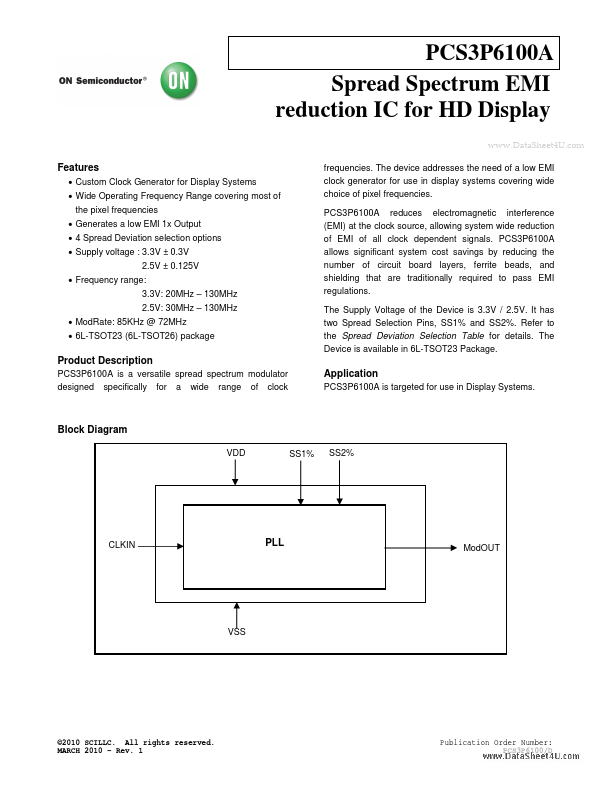 <?=PCS3P6100A?> डेटा पत्रक पीडीएफ