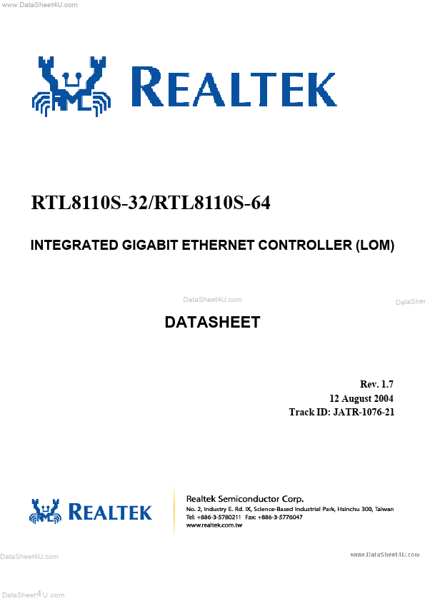 RTL8110S Realtek Microelectronics
