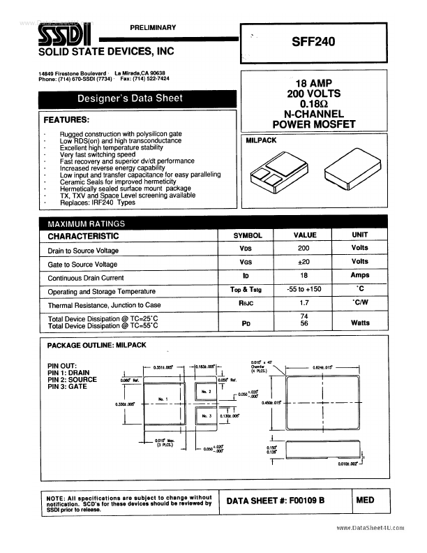 SFF240 SSDI