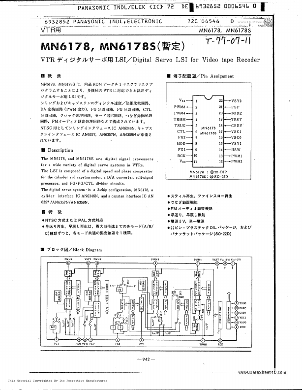 MN6178S Panasonic