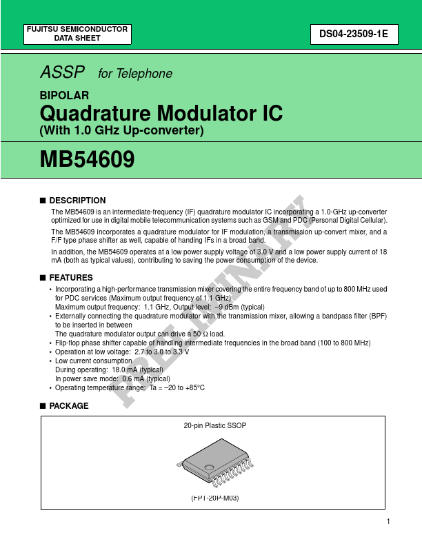 <?=MB54609?> डेटा पत्रक पीडीएफ