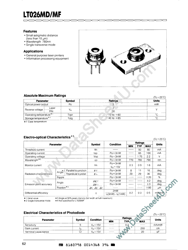 <?=LT026MD?> डेटा पत्रक पीडीएफ
