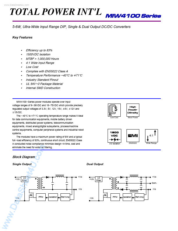 <?=MIW4100?> डेटा पत्रक पीडीएफ