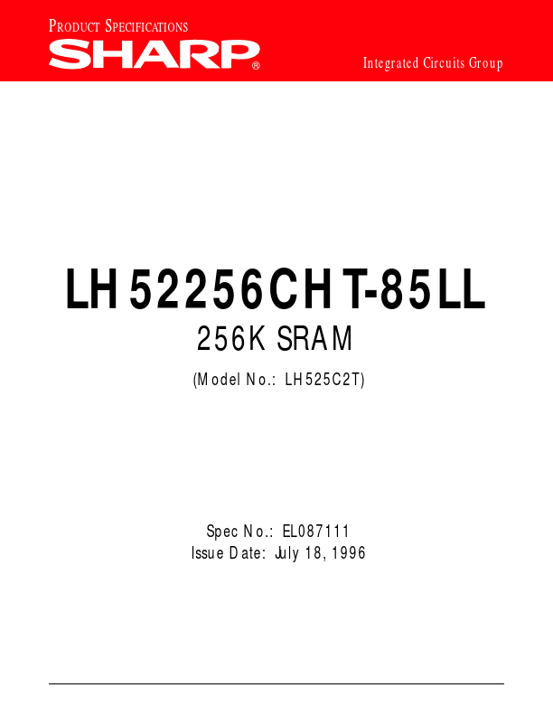 LH52256CHT-85LL