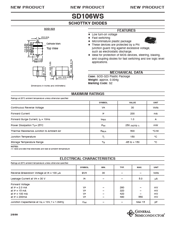 SD106WS General Semiconductor