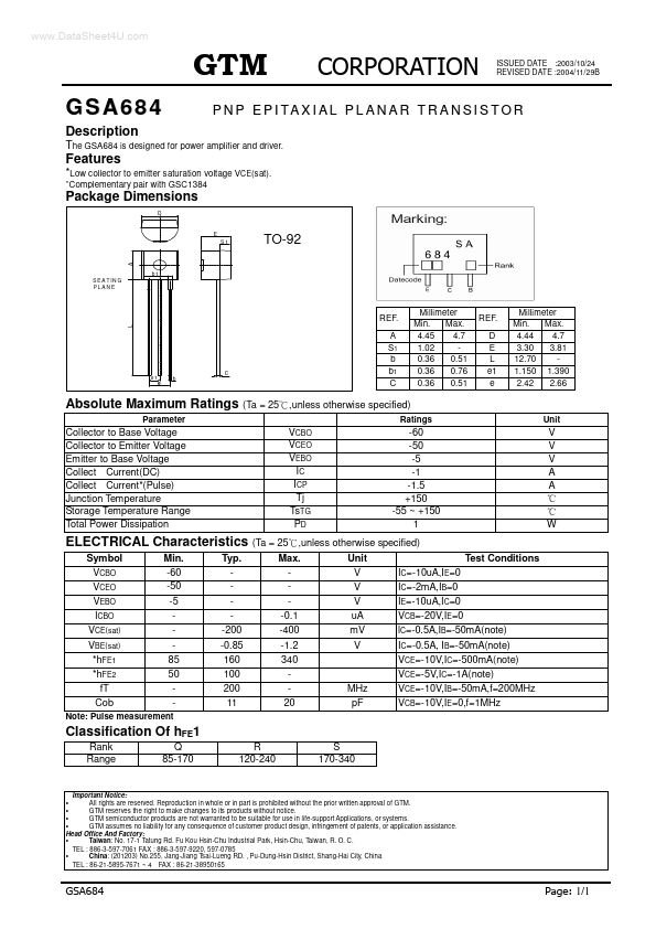 GSA684