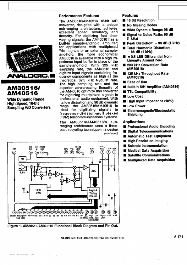 Am40516 Analogic Tech