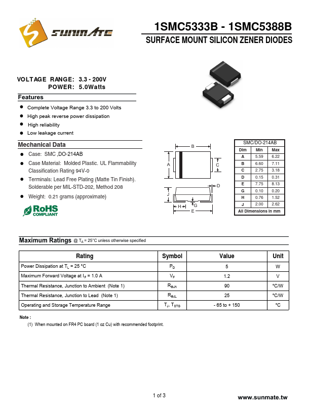 1SMC5338B Sunmate