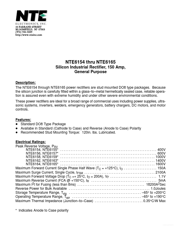 NTE6159