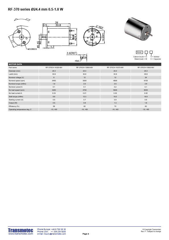 RF-370CH-10500-MV