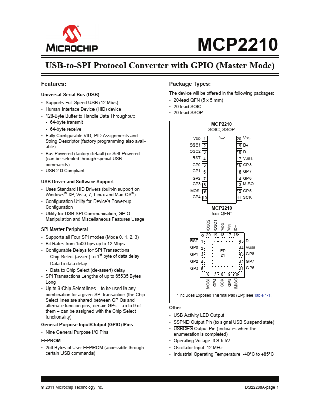 MCP2210