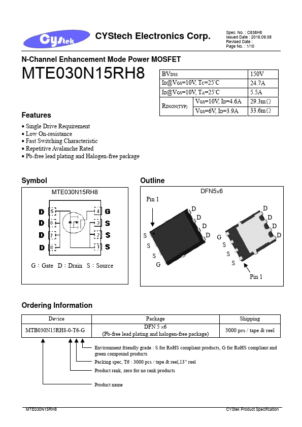 MTE030N15RH8