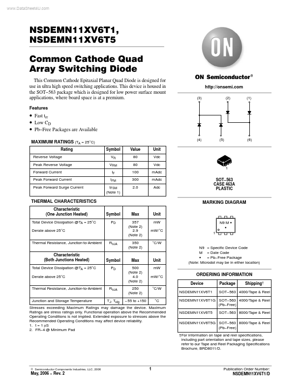 NSDEMN11XV6T1 ON Semiconductor