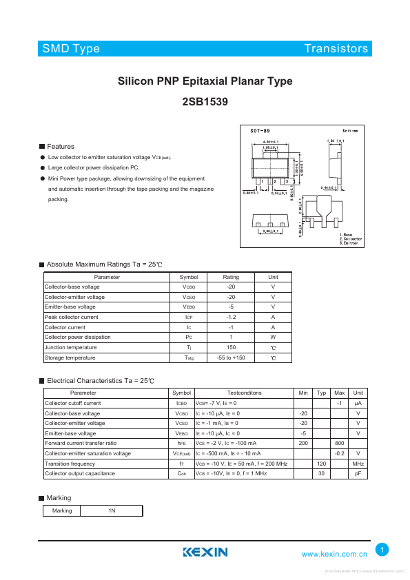 2SB1539 Kexin