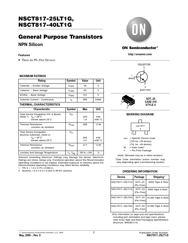 NSCT817-25LT3G