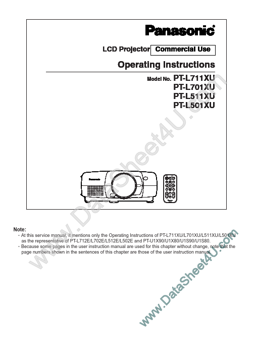 PT-L711XU Panasonic