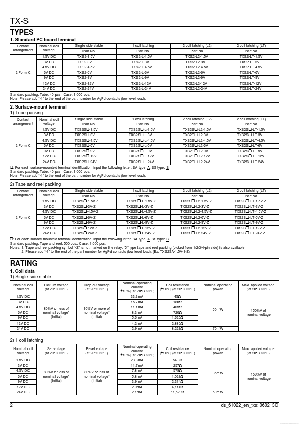 TXS2Sx-L2-6V