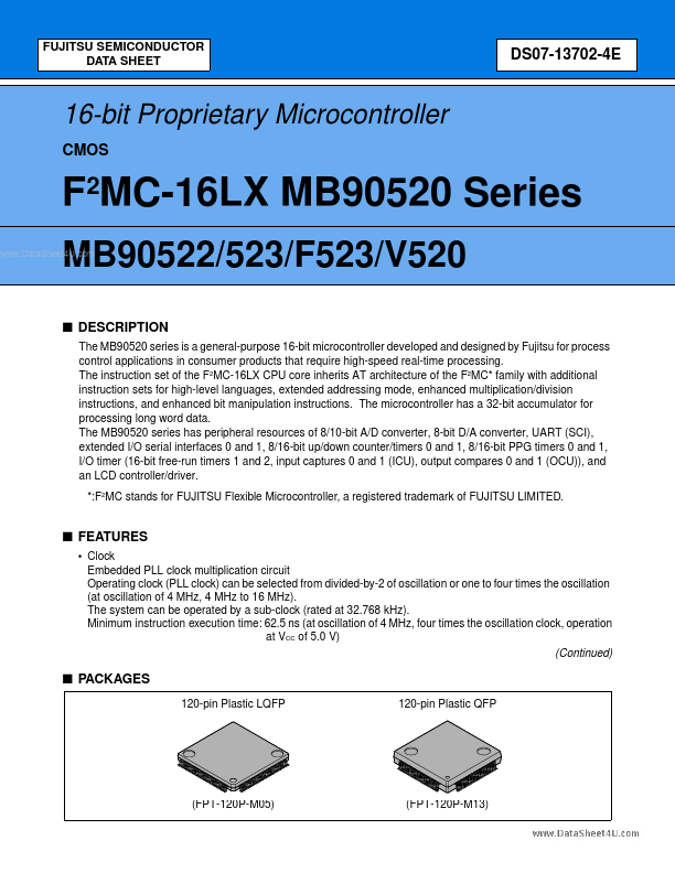 MB90520 Fujitsu Media Devices