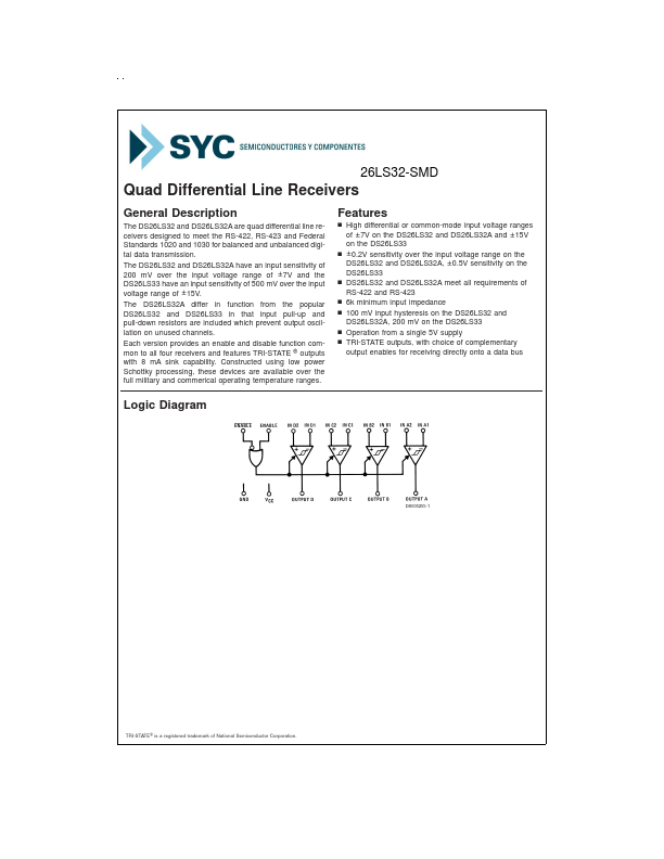 26LS32-SMD SYC