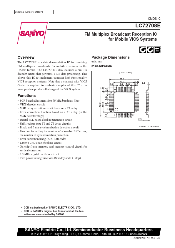 LC72708E