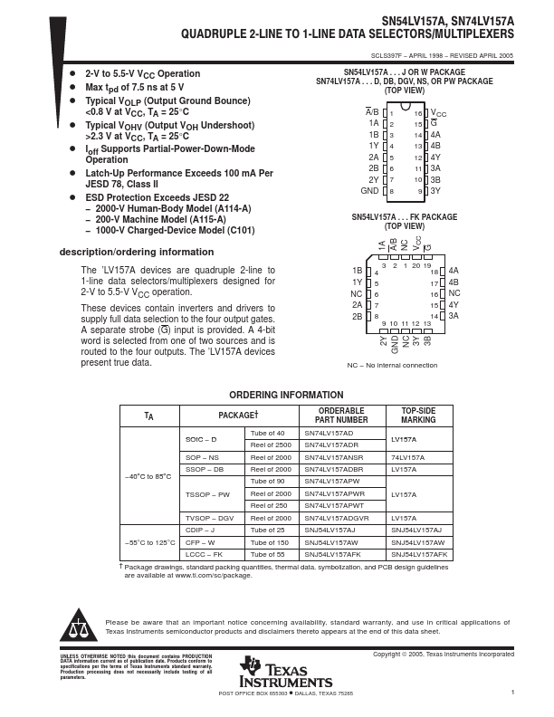 SN74LV157A