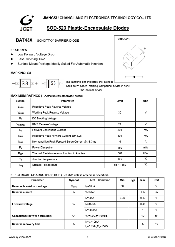 <?=BAT43X?> डेटा पत्रक पीडीएफ