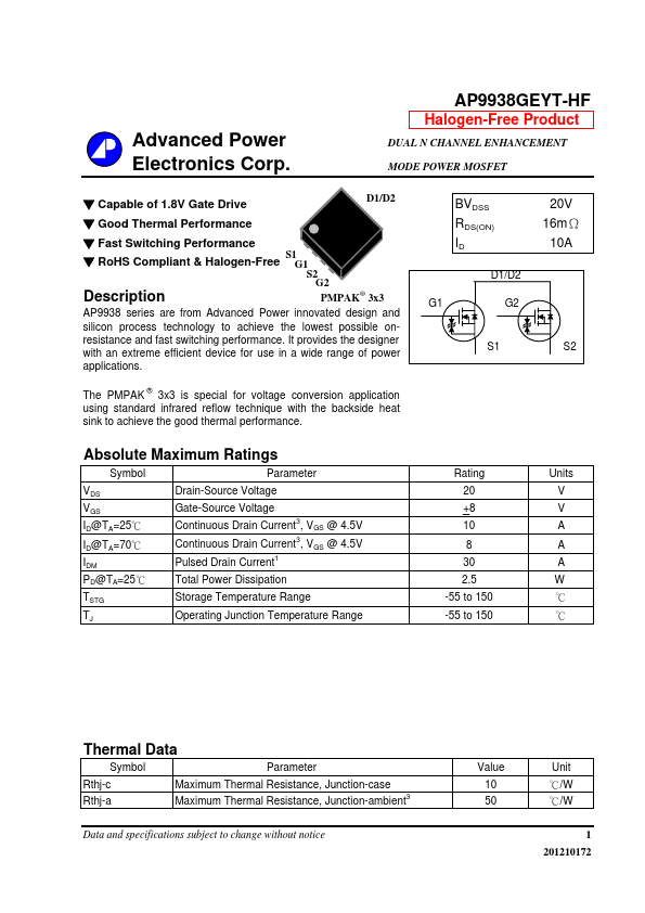 AP9938GEYT-HF