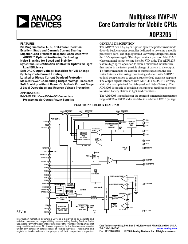 ADP3205 Analog Devices