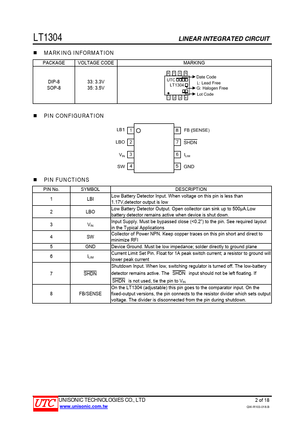 LT1304-3.3V