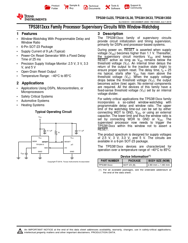 TPS3813J25