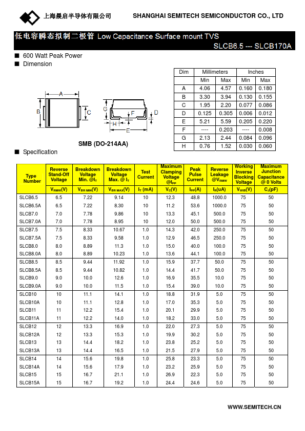 SLCB54 SEMITECH