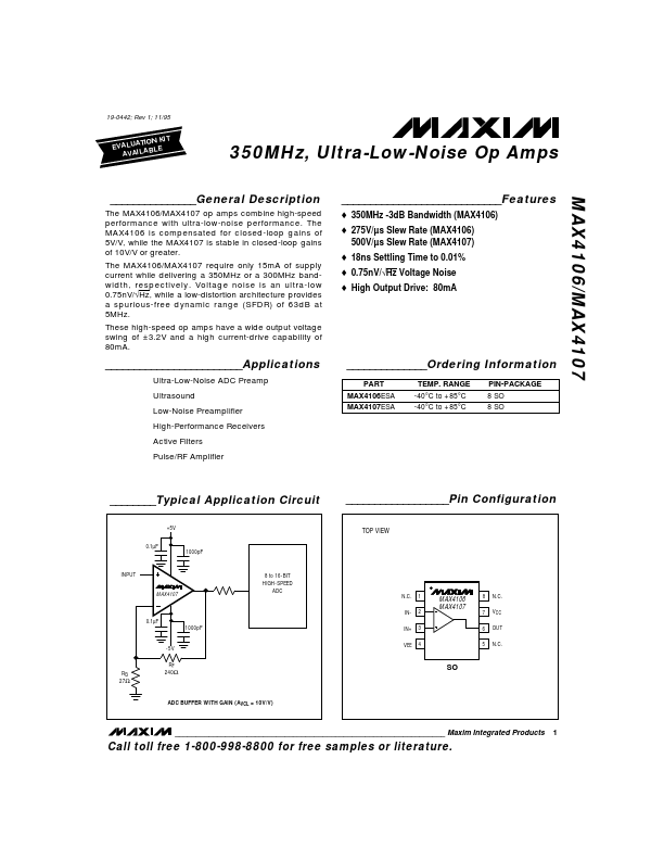 MAX4107 Maxim