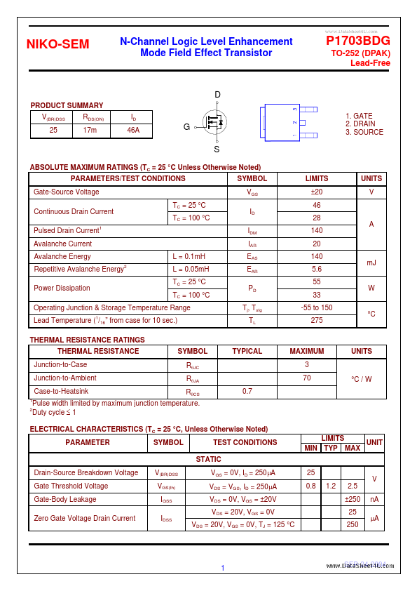 P1703BDG Niko-Sem