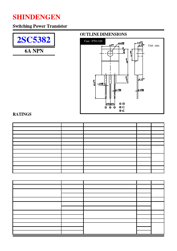 2SC5382 Shindengen Electric Mfg.Co.Ltd