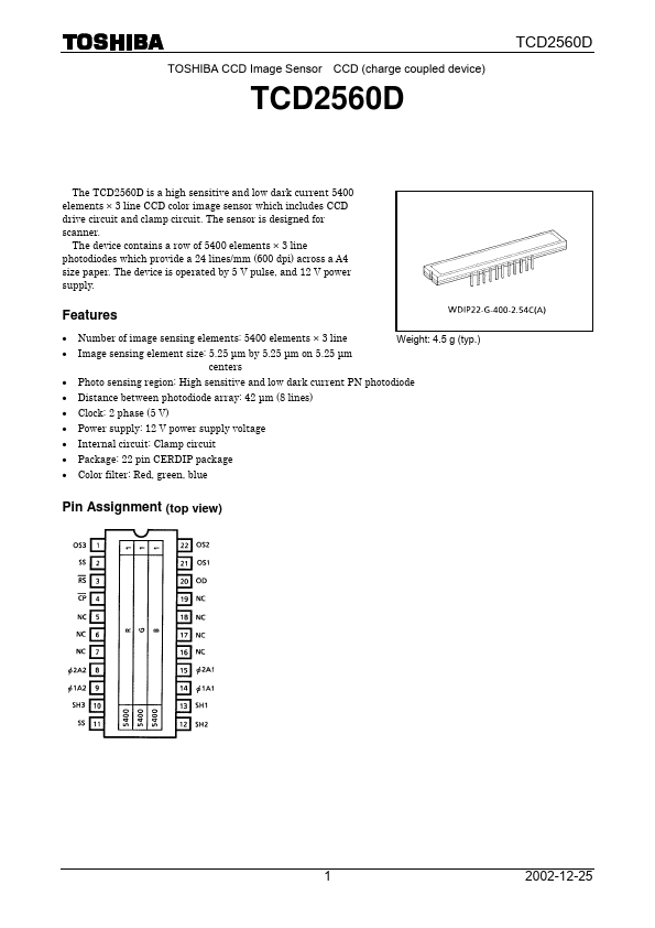 TCD2560D