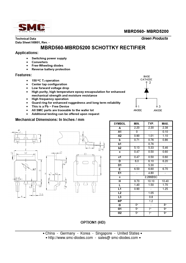 MBRD5100 Sangdest Microelectronics