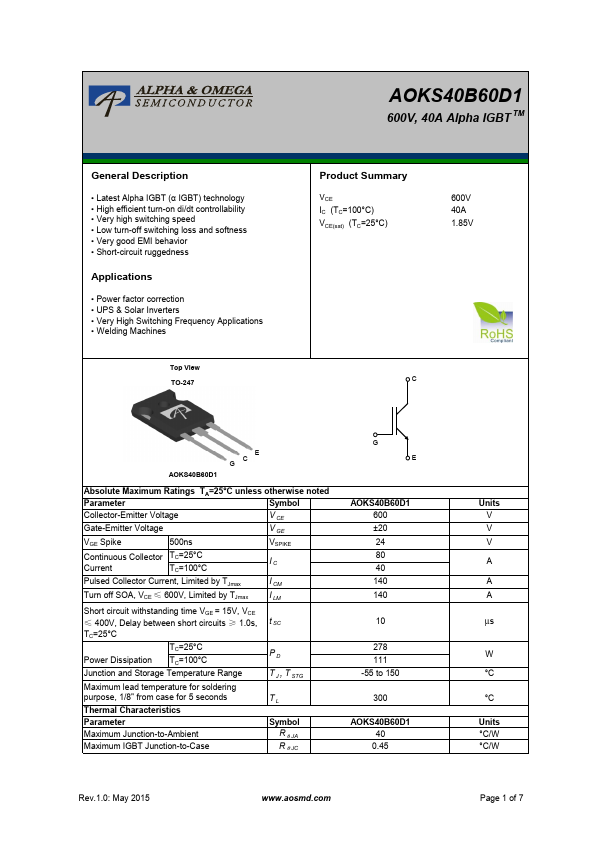 AOKS40B60D1