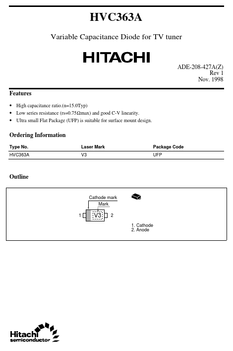 HVC363A Hitachi Semiconductor