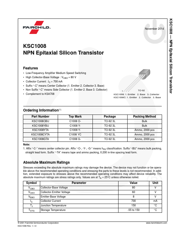 KSC1008 Fairchild Semiconductor