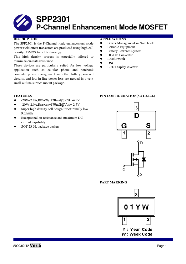 <?=SPP2301?> डेटा पत्रक पीडीएफ