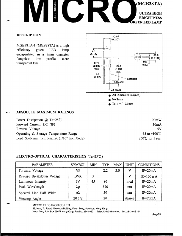 MGB38TA-1 Micro