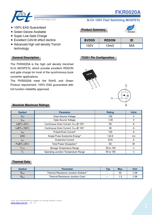 FKR0020A FETek