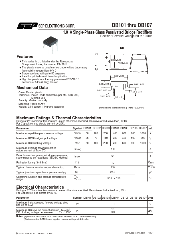 DB104 SEP ELECTRONIC