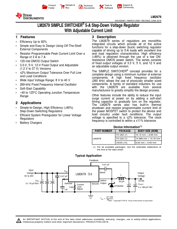 LM2679T-5.0