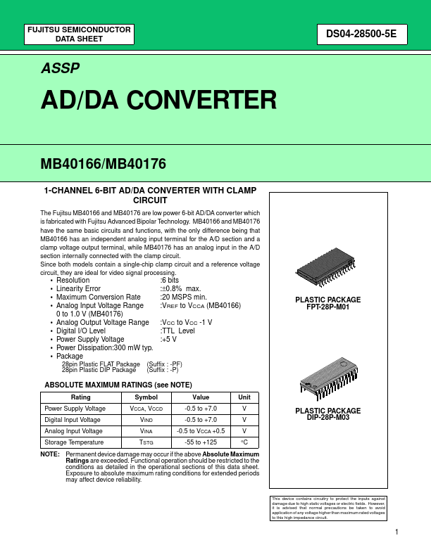 MB40166 Fujitsu Media Devices Limited