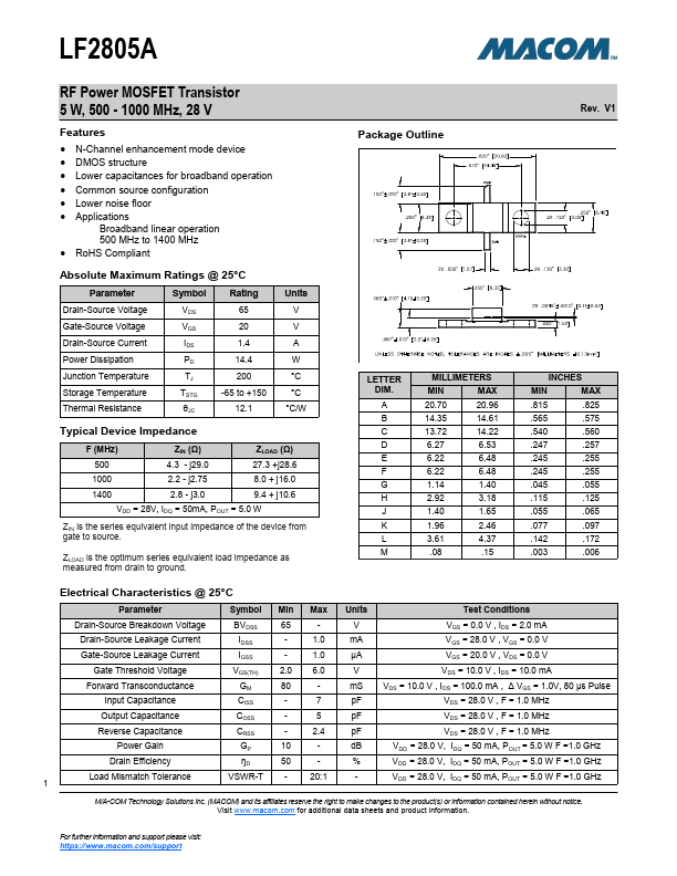 <?=LF2805A?> डेटा पत्रक पीडीएफ