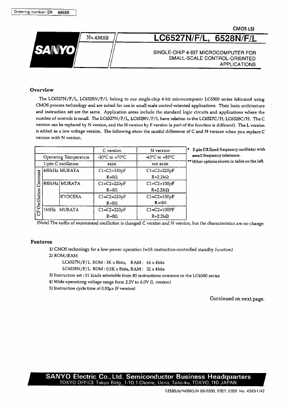 <?=LC6528F?> डेटा पत्रक पीडीएफ